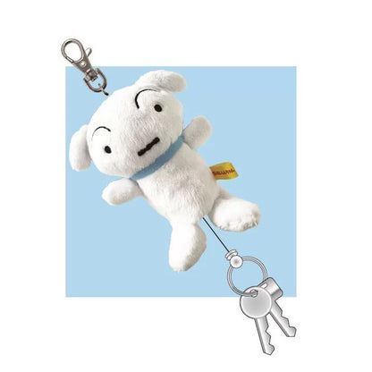 Crayon shin-chan｜Reel Key Cover Mascot Holder /Plush Keychain｜102x175x50mm approx.