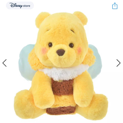 Disney｜Winnie the pooh小熊维尼2023蜜蜂日限定M号毛绒公仔玩偶/可脱帽｜高さ約35×幅30×奥行き22(cm)