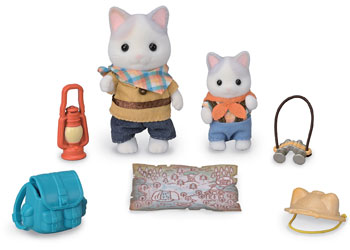 SylvanianFamilies森贝儿家族｜Exciting Exploration Set -Latte Cat Brother &amp; Baby拿铁猫弟弟和宝宝探险队套组5763