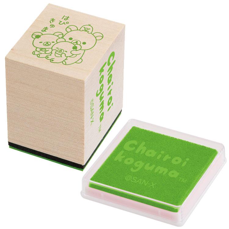 Rilakkuma｜Stamp Collection: ChairoiKoguma no Kumakyun Days Wooden Stamp with Ink Pad mystery bag/blind box/All 6 types｜1pcs
