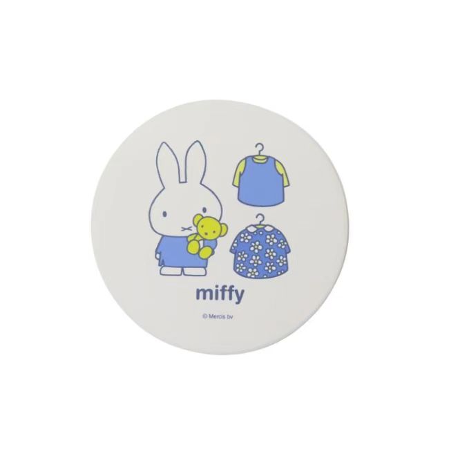 Miffy｜Dick Bruna Picture Book Character Tableware Water Absorbent Coaster｜102mm×D6mm approx.