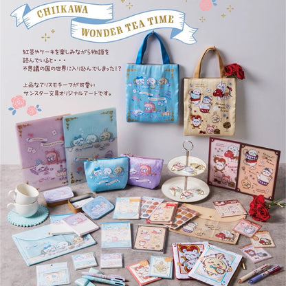 Chiikawa 吉伊卡哇｜Wonder tea time爱丽丝梦游仙境下午茶系列红蓝黑3色可擦圆珠笔｜芯0.38mm