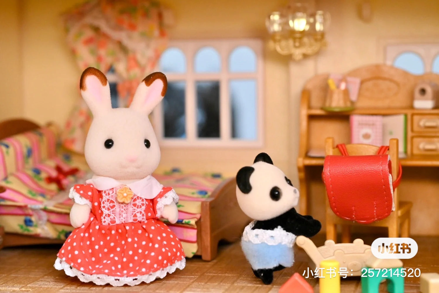 SylvanianFamilies森贝儿家族｜Chocolate Rabbit Family可可兔家族系列/一家四口套组/玩具/过家家5655