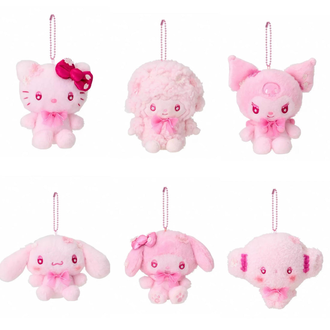 Sanrio｜Sakura 2025 Mascot Holder /Plush Keychain｜W11×D7.5×H15cm approx.