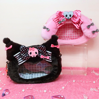 Sanrio｜My Melody 50th &amp; Kuromi 20th Anniversary Hand Pouch｜ H15cm×W20cm aprrox