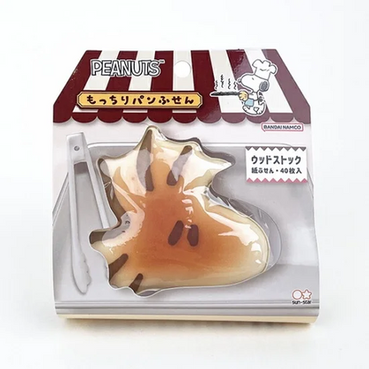 Snoopy史努比｜Peanuts Die-cut Sticky Notes / Bread可爱角色软软面包手感脸型便签本｜40枚入