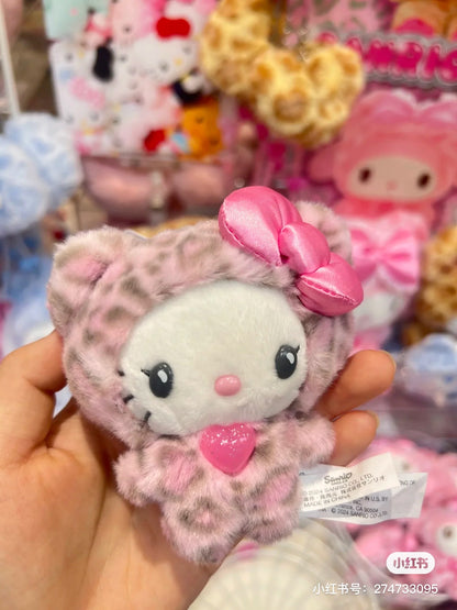 Sanrio三丽鸥｜ Original Mascot Keychain / Leopard Bear豹纹熊系列毛绒挂件/包挂｜约8×5×14cm