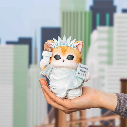 Mofusand｜Mofumofu Journey Statue of Liberty Mascot Holder /Plush Keychain｜H150 x W135 x D90mm approx.