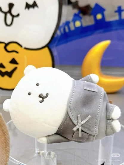 【limit 1】Nagano｜Bear in Samue Mascot Holder /Plush Keychain｜H90×W120×D65mm approx.