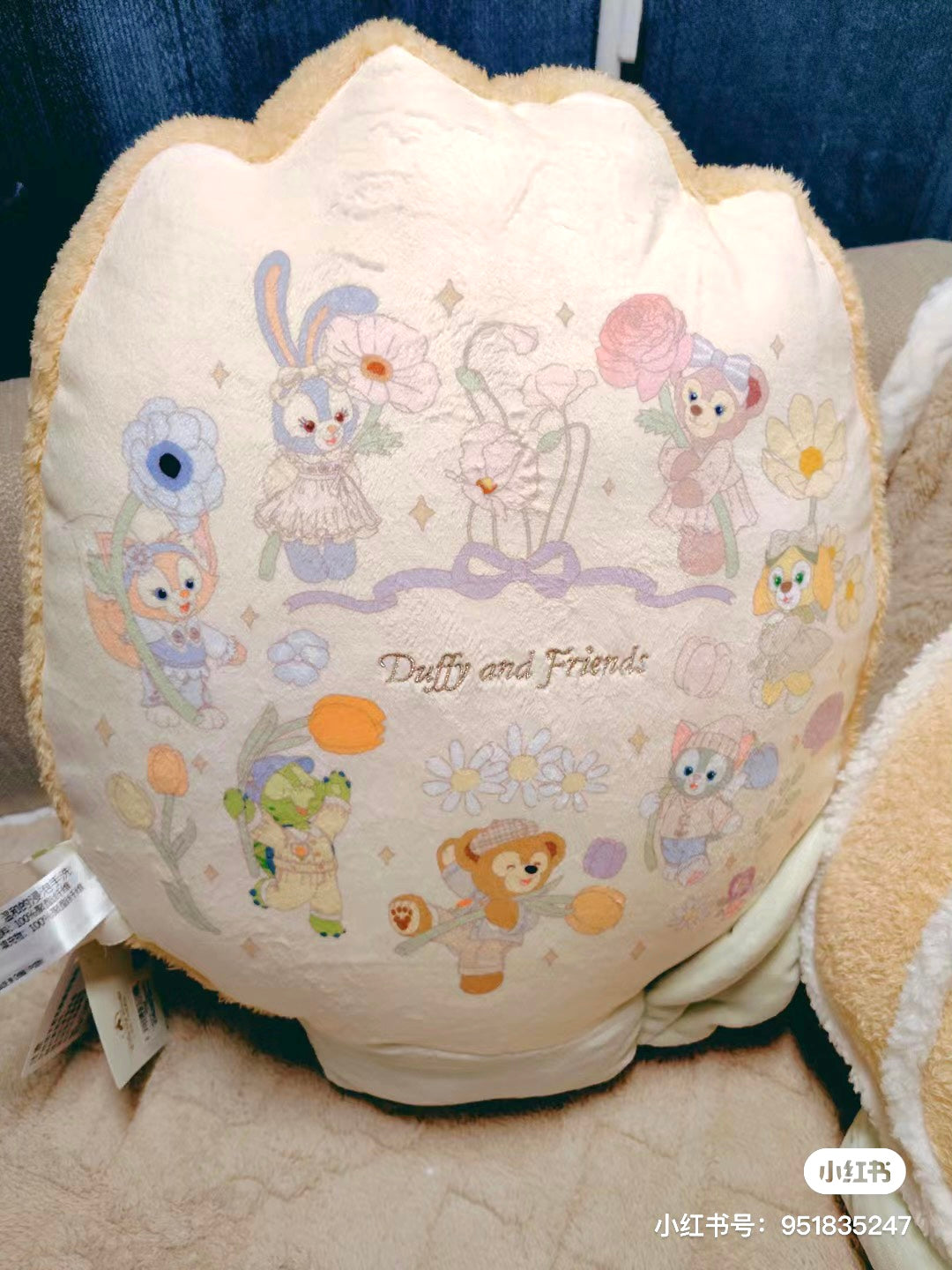 Disney SH｜春日限定花朵七宝抱枕/公仔/正反都可爱｜约36x48cm