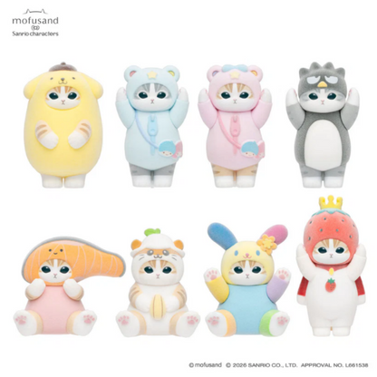 Mofusand｜ Sanrio Characters Mofumofu Flocking Figure Collection Vol.3 mystery bag/blind box/All 8 types｜1pc