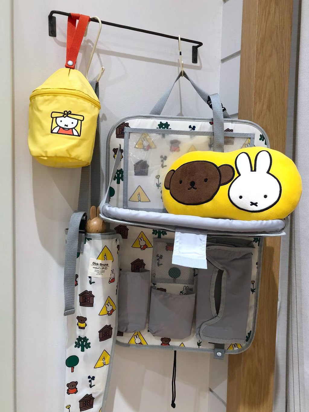 Miffy米菲｜防水易清洗可悬挂可直接放置垃圾袋/车用/外出/野营等｜约H26*W13*D17cm