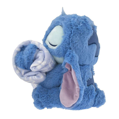 Disney ｜Blanket Tropical Pattern with Plush Toy东迪超好摸坐姿毛绒玩偶抱印花毯子/公仔/带毛毯｜约高 28 x 宽 20 x 深 21cm