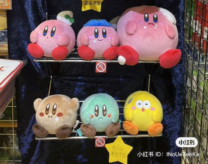 Kirby｜美食节系列吃饭饭表情包小玩偶/公仔｜约H12 x W11 x D10 cm