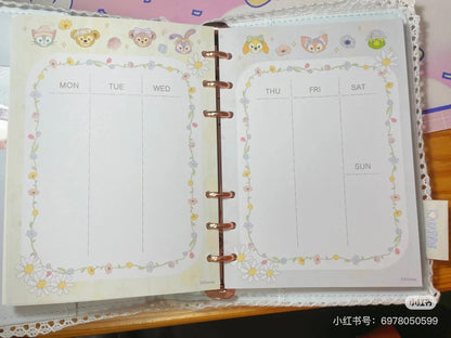 Disney迪士尼｜春日达和朋友们系列LinaBell玲娜贝儿&amp;StellaLou星黛露彩色活页笔记本/手账本