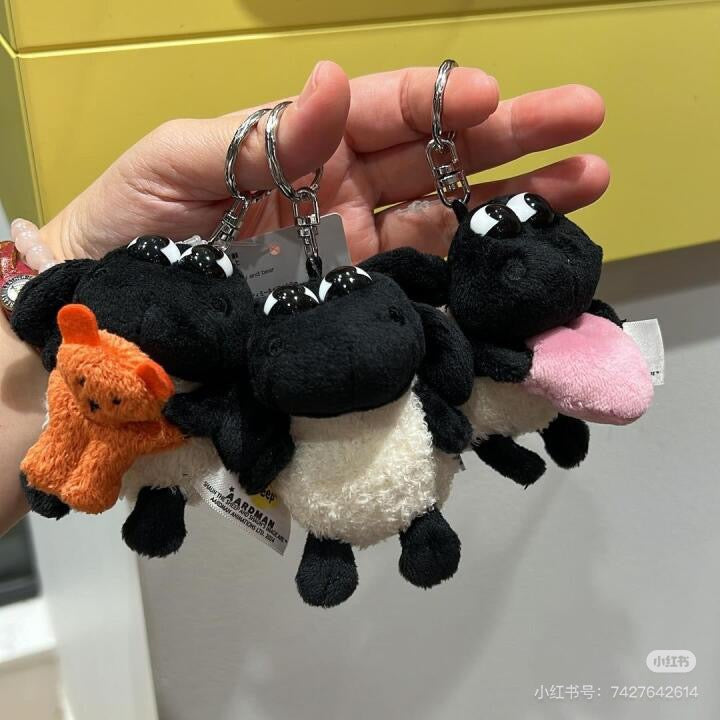 Nici｜Shaun the sheep Mascot Holder /Plush Keychain｜Height 10cm approx.