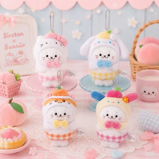 Sanrio｜Shirotan Mascot Holder /Plush Keychain
