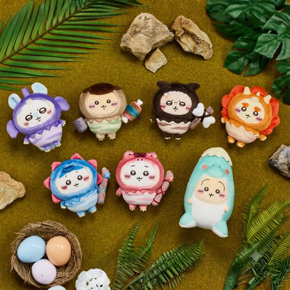 chiikawa｜Pocket Dinosaur Mascot Holder /Plush Keychain｜H120 x W100 x D80mm approx.