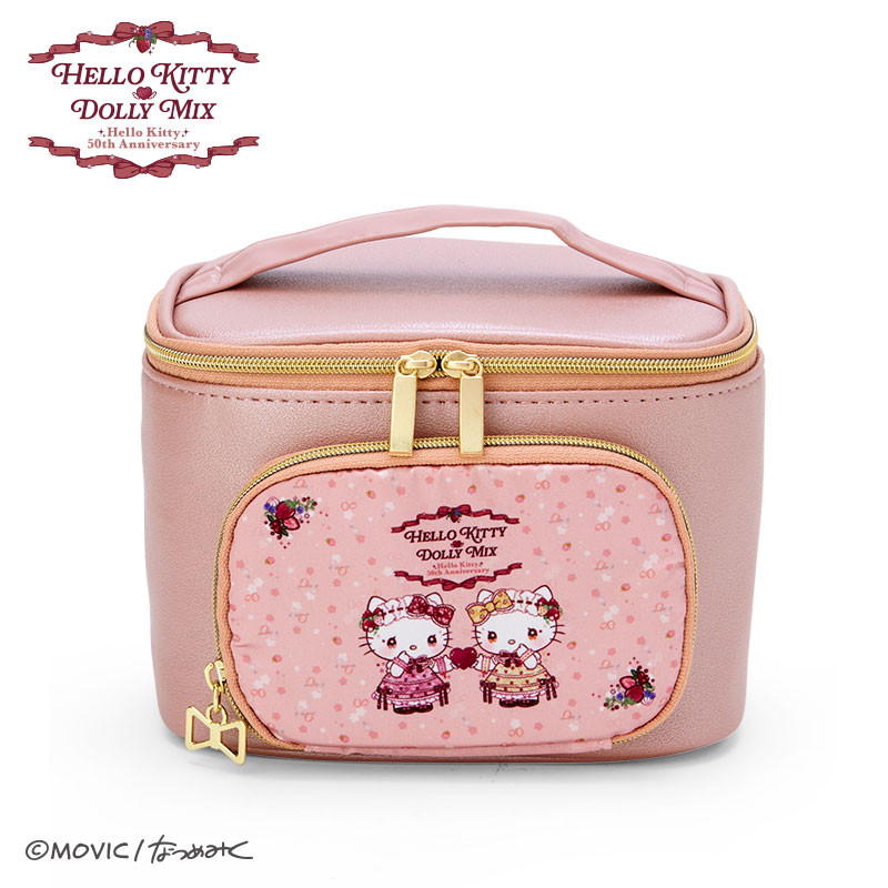 Sanrio｜50周年Hello Kitty??Dolly Mix 化妆收纳包| 约宽16×深13×高12cm