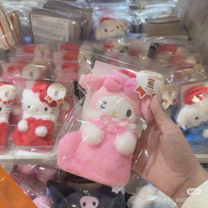 Sanrio三丽鸥｜ Cookie &amp; Boot Mascot / Christmas圣诞节限定可爱角色靴子造型糖果袋/含一袋小饼干｜约11×4.5×20cm