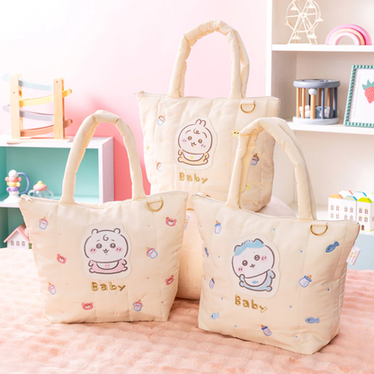 Chiikawa｜Chiikawa Baby Quilted Tote Bag｜255×340×120mm approx.
