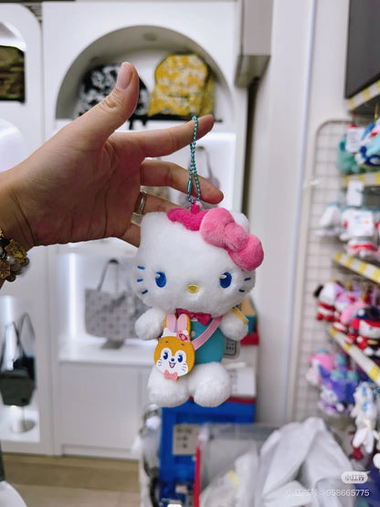 Sanrio｜ Characters Cuppy Ramune Mascot Holder /Plush Keychain｜H12.5 x W15 x D8cm approx.