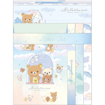 Rilakkuma｜Rainy Day to Sunny Letter Writing Set｜190×142mm approx.