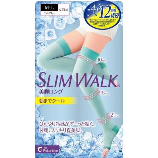 Beauacty｜Slimwalk凉感舒适材质relax➕sleep时专用消水肿瘦腿压力裤/压力袜/睡眠袜/缓解静脉曲张/腿部放松神器/-4度・12時間冷感持続