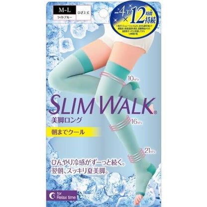 Beauacty｜Slimwalk凉感舒适材质relax+sleep时专用消水肿瘦腿压力裤/压力袜/睡眠袜/缓解静脉曲张/腿部放松神器/-4度12時間冷感持続