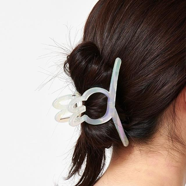 Miffy｜Face Outline Claw Hair Clips｜W110 x H76 x D27. approx.