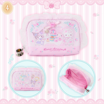 Sanrio｜Fairy Tale Party Frill Cosmetic Pouch｜15×5×11cm approx.
