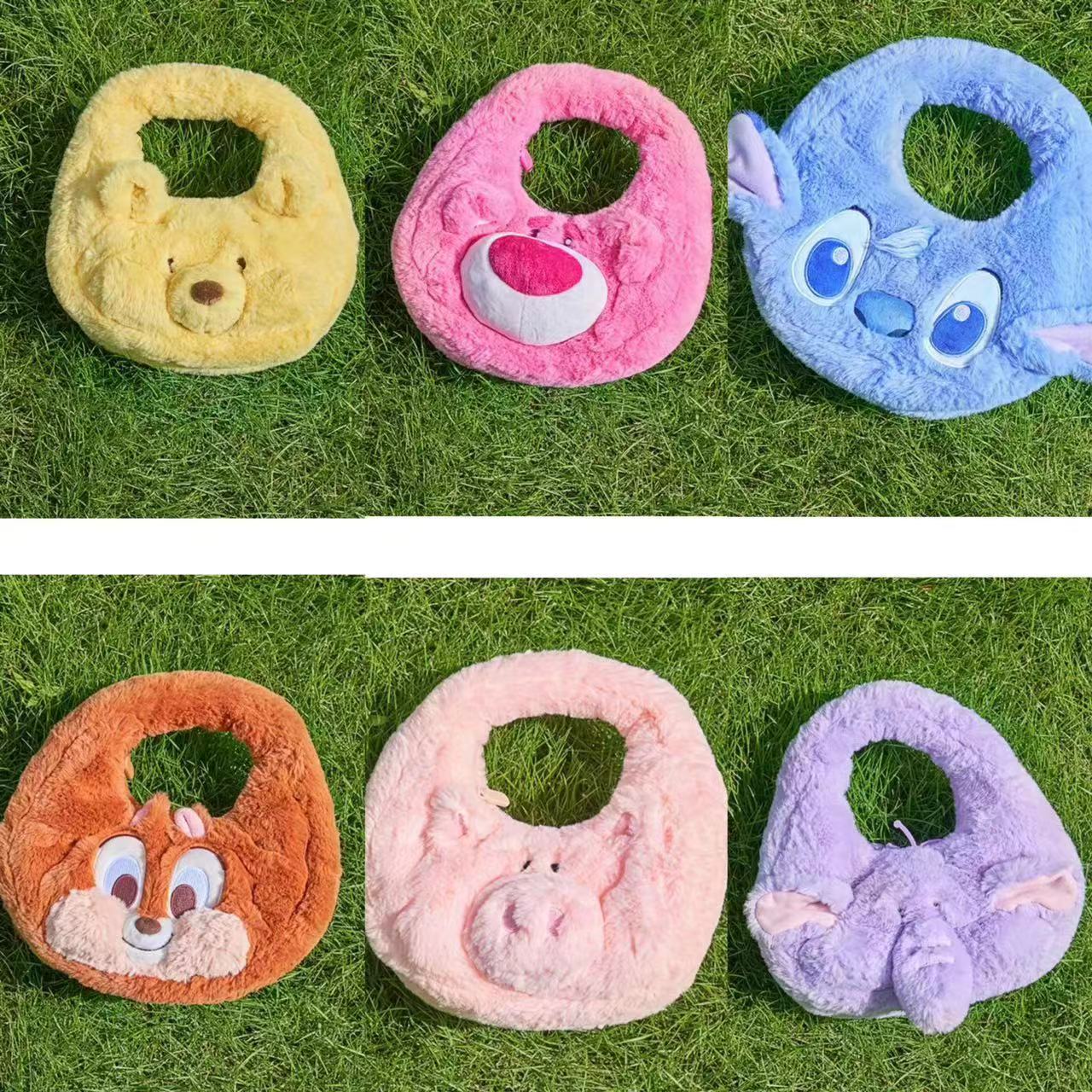 Disney SH｜萌动秋日毛茸茸大脸手提包/软绵绵超好摸