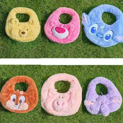 Disney SH｜萌动秋日毛茸茸大脸手提包/软绵绵超好摸