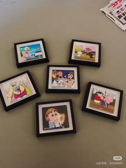 Crayon shin-chan｜Frame Magnet Collection mystery bag/blind box/All 6 types｜1pcs