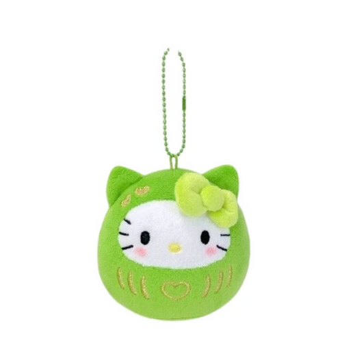 Sanrio｜Matcha Hello Kitty POP-UP STORE DARUMA Mascot Holder /Plush Keychain