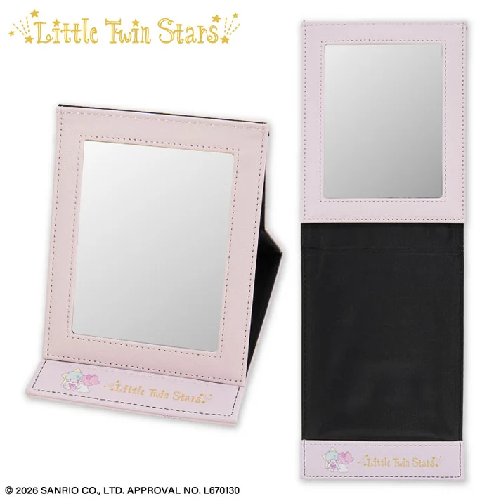 Sanrio｜Little Twin Stars Folding Mirror｜ 12cm x 16.7cm approx.