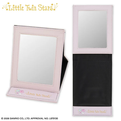 Sanrio｜Little Twin Stars Folding Mirror｜ 12cm x 16.7cm approx.