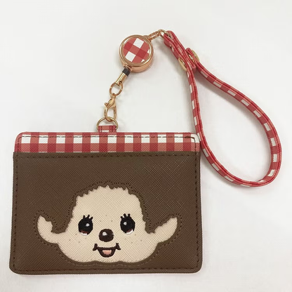 Monchhichi｜Pass Case Card Holder &amp; Reel｜ 110×81×4mm approx.