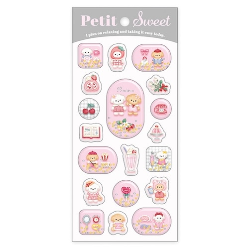 Mindwave｜Petit Sweet Stickers｜W202×H93×D6mm approx.