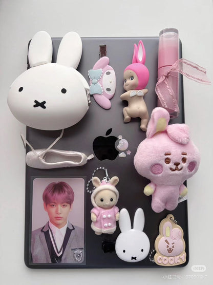【limit 1】SylvanianFamilies｜Milk Rabbit Key Chain Duffle Coat Epoch Calico Critters