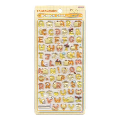 Sanrio｜Moji Standard Bonbon Drop Puffy 3D Stickers｜95×170×5mm approx.