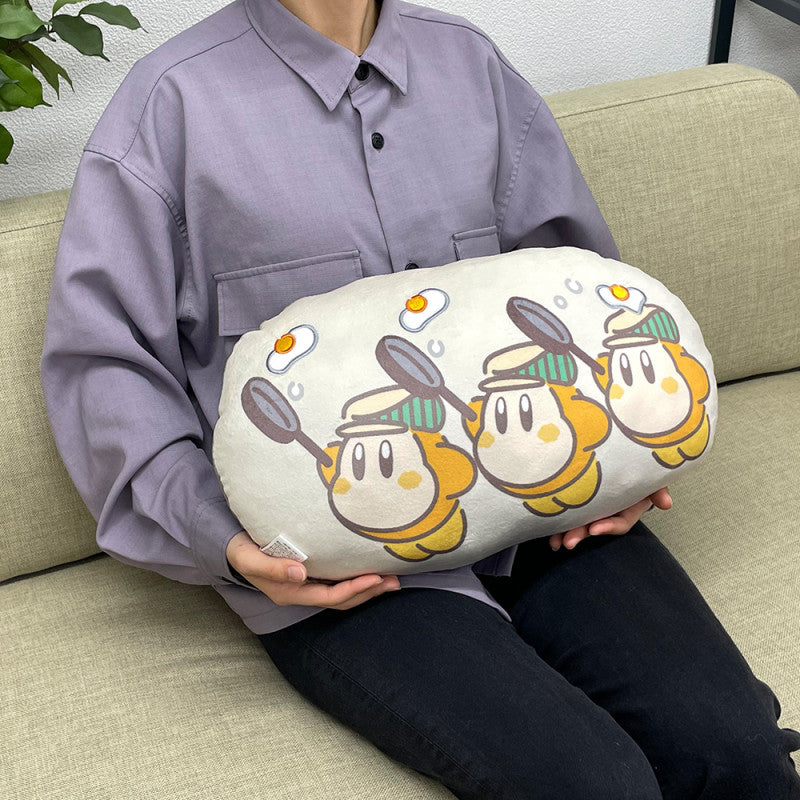 Kirby｜cafe限定厨师瓦豆三小只mochi抱枕/靠垫｜约220 x 430 x 120 mm