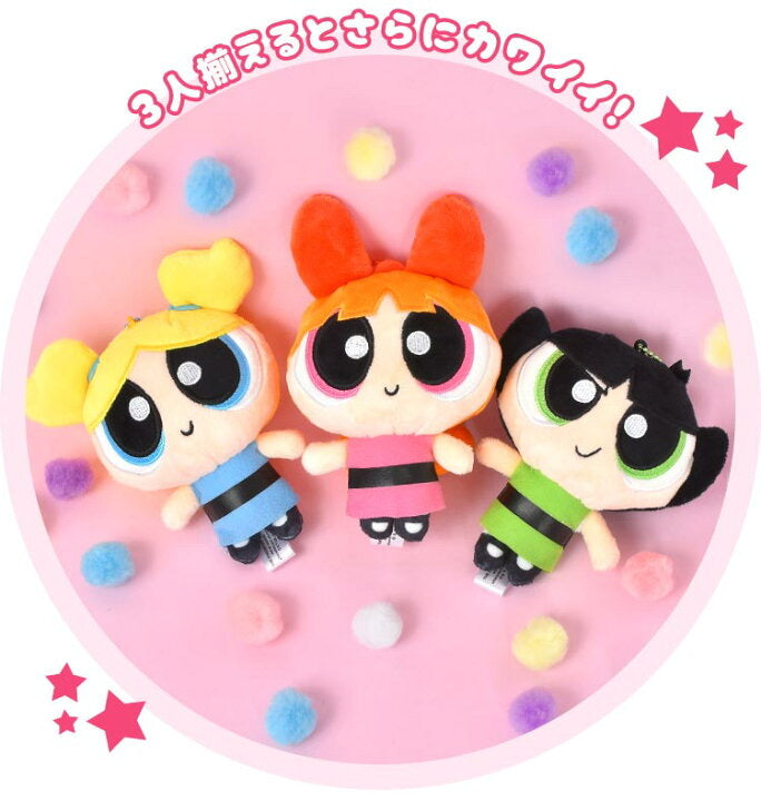 Powerpuff Girls｜ Mascot Holder /Plush Keychain｜ 127×138×70mm approx.