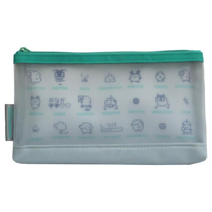 Tamagotchi｜Pencil Case Polka Dot Pattern Friends 2 Icon KPC-TM2 Kidera Shoji Adult Stationery Character Goods Cute First Generation Nostalgic Pencil Case Pencil Case｜W202×H120×D25mm approx.