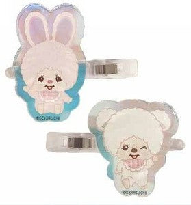 Monchhichi｜Acrylic Hair Clip Set｜H4 x W5.5 x D2cm approx.