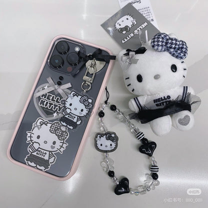 Sanrio三丽鸥｜Charm Decoration Set Monotone黑白印象系列手机吊饰装饰DIY套装｜约 5.5×1×12cm