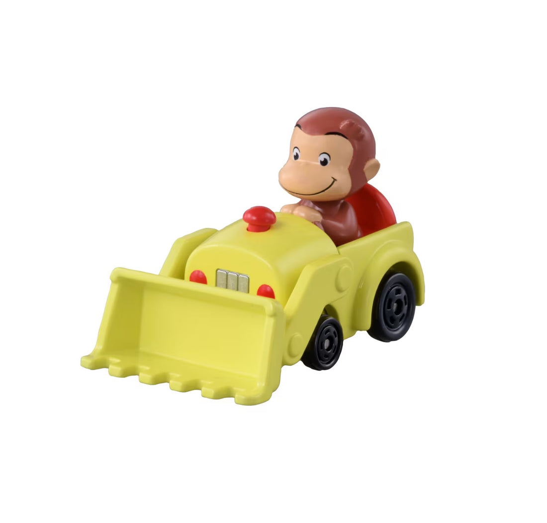 Tomica｜Dream Tomica Diecast Model Car No162 - CURIOUS GEORGE多美卡好奇猴子乔治铲车玩具/摆件