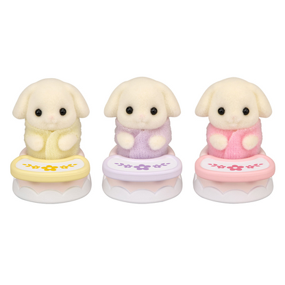 SylvanianFamilies｜Flora the Rabbit Triplets - Baby Chair Set