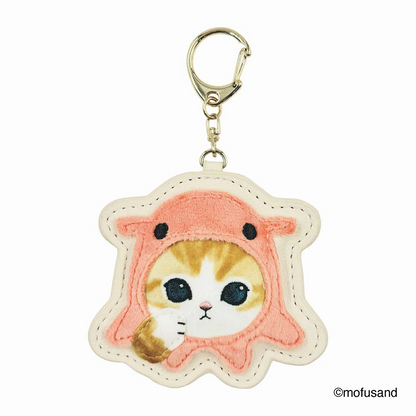 Mofusand｜Fluffy and Fuzzy Patch Keychain/Keyring｜84×103×10mm approx.