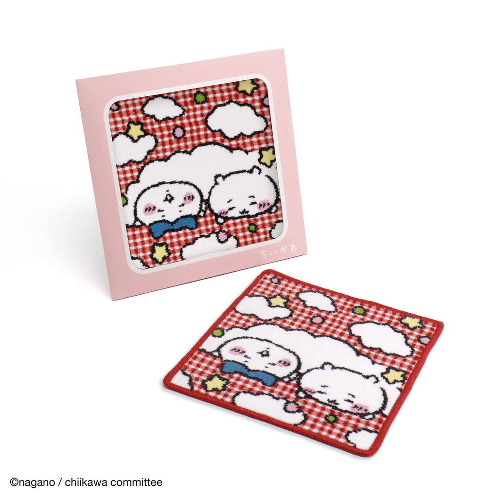 Chiikawa 吉伊卡哇|美术馆限定超柔软采用雪尼尔面料/柔软马勒纱线奢华毛巾/可加画框做装饰画|約H250×W250mm